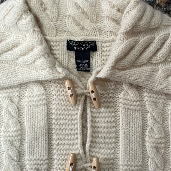 Skyr lambs wool chunky knit cardigan - Picture 3 of 4